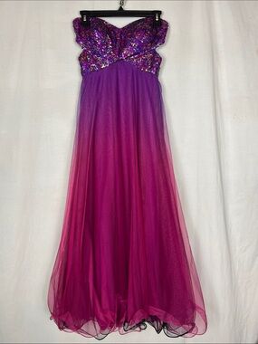 90s formal blondie nites dress by linda bernell Blondie Nites | Dresses | Brand Blondie Nites By Linda Bernell Beautiful Golden Dress That Sparkles